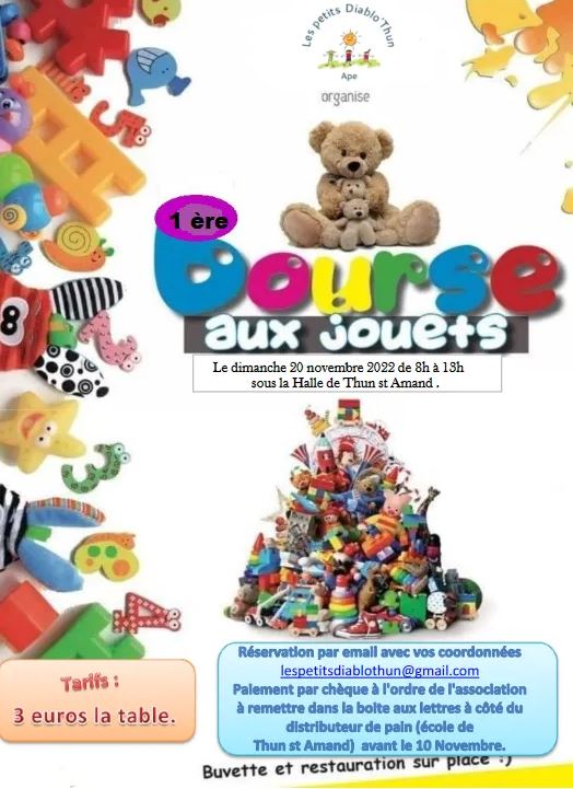 You are currently viewing BOURSE AUX JOUETS – 20 NOVEMBRE 2022