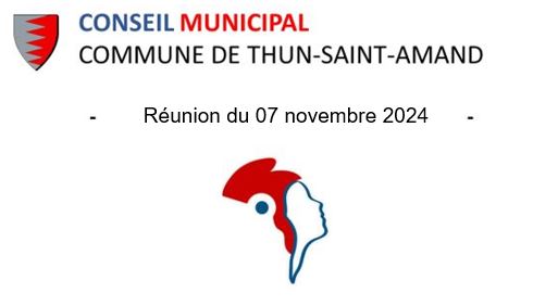 You are currently viewing RÉUNION DU CONSEIL MUNICIPAL LE 07/11/2024 – 19H